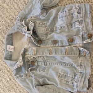 Girls light denim jean jacket
